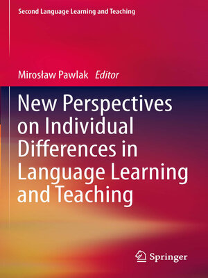 cover image of New Perspectives on Individual Differences in Language Learning and Teaching